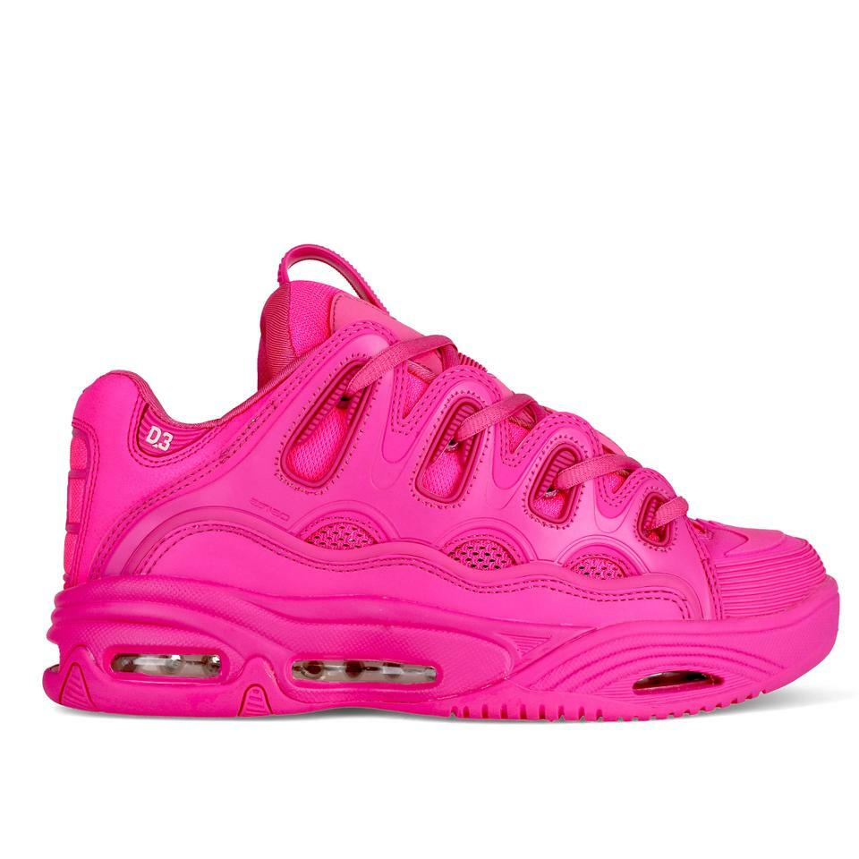 Osiris D3 2001 pink/pink/pink scarpe donna pelle suola air skate bmx